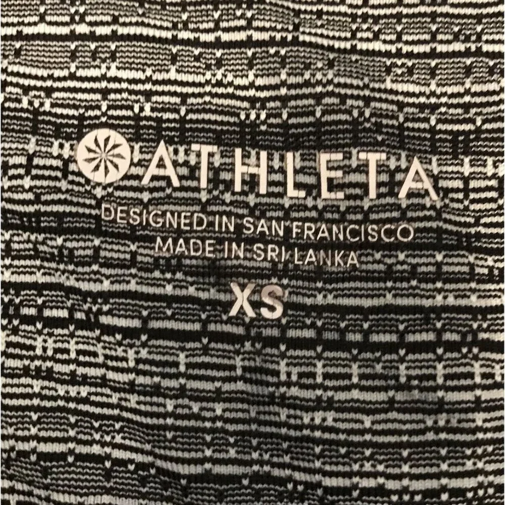 Athleta Women's Jacquard Chaturanga High-Waisted Leggings Size XS Yoga Workout‎